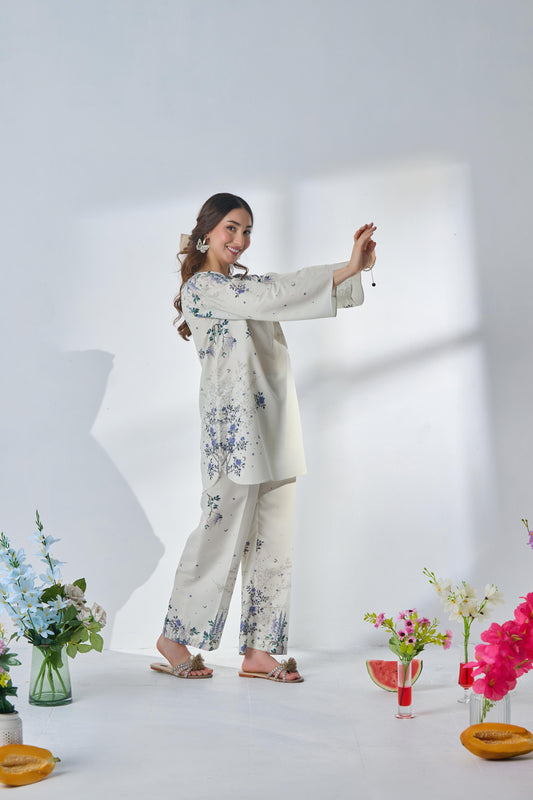 French Levender | Co-ord set| By cocoon pakistan